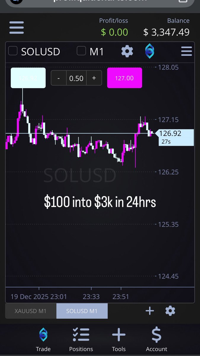 $100 to $3k in 24hrs #Solana