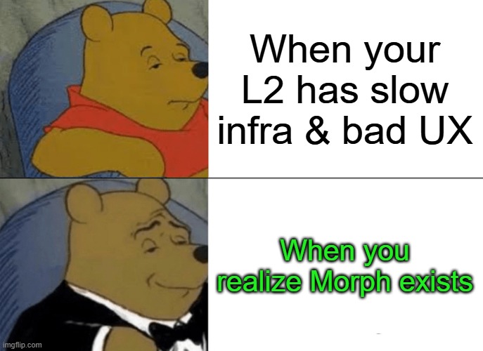 sallu_high's tweet image. Once you understand Morph, there’s no going back.

@MorphNetwork 

#MorphL2 #L2Wars #BuildOnMorph #CryptoMemes