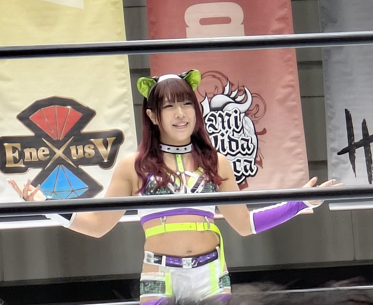 12.21STARDOM大阪inエディオン第2 AZM選手 おめめが可愛い👀 #AZM #STARDOM