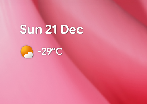 A little bit cold today, but sunny :-)