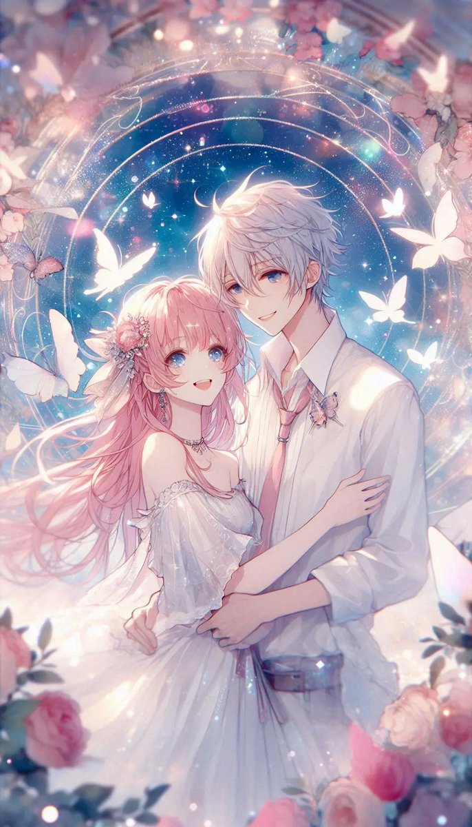 恋人たち✨️✨️ #AIイラスト #恋人