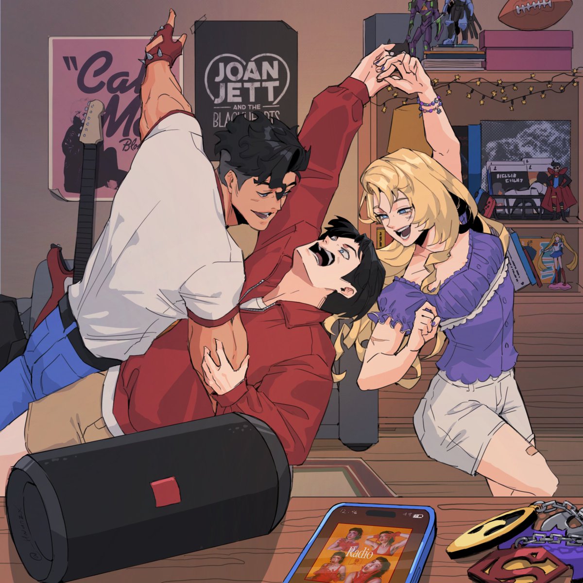 _hwanzx's tweet image. I replaying the song, im addicted, its sweet.
I just draw whatever struck in my head, but its them dancing and having fun ♡

#TimDrake #ConnerKent #StephanieBrown #Robin #Superboy #Spoiler #Timkon #TimSteph #StephKon #TimKonSteph