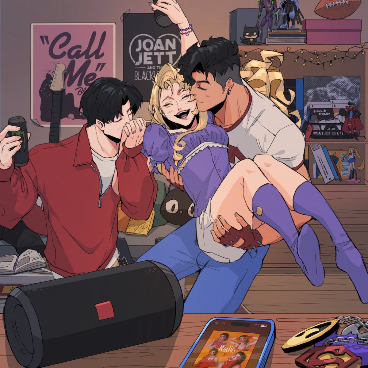 _hwanzx's tweet image. I replaying the song, im addicted, its sweet.
I just draw whatever struck in my head, but its them dancing and having fun ♡

#TimDrake #ConnerKent #StephanieBrown #Robin #Superboy #Spoiler #Timkon #TimSteph #StephKon #TimKonSteph