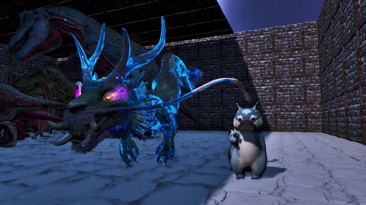 MarsHide2's tweet image. 今年初恐竜クリスマスプレゼントは 
オーレリアックス！
何個体か全然分からないけど嬉しいｗ
#ARK #ASA