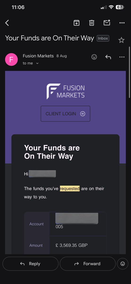 Mo_izzy_'s tweet photo. Passed  so many funded accounts but I didn’t make one single cent , but I traded my own money and I made so much progress and I love it .This year u learnt you can never have enough patience. 2026 were ready to improve and be better 

Some of my payouts this year  @FusionMarkets https://t.co/EA8yKm9SyI