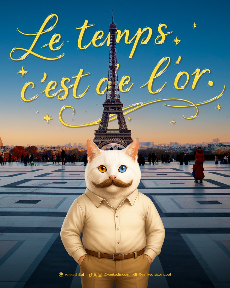 vankedisicoin's tweet image. ✨ Le temps, c’est de l’or.
Chaque instant compte ⏳💎

 vankedisi coin est maintenant en France!🇫🇷

#vankedisi #vankedisicoin #Paris #Crypto #Memecoin #Blockchain