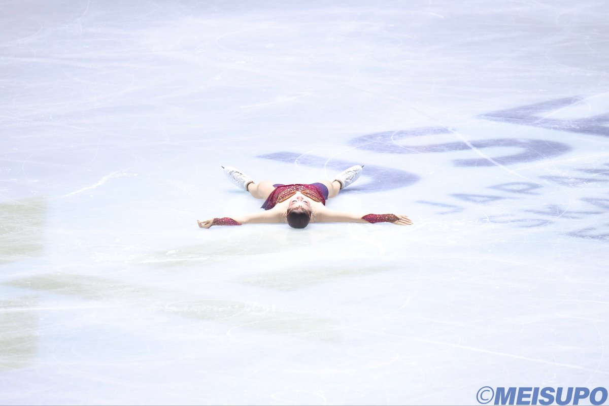 meisupo_figure's tweet image. #全日本選手権 女子ＦＳ

#樋口新葉
ＦＳ　133.59
総合　203.06

#フィギュアスケート #figureskating #全日本フィギュア #明治大学 #WakabaHiguchi