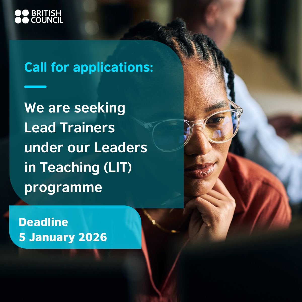 UgBritish's tweet image. We are seeking 10 Lead Trainers for the Leaders in Teaching (LIT) Programme to strengthen inclusive, gender-responsive teacher training across Africa.

📅 Deadline: 5 Jan 2026
🔗 More details: ow.ly/ynx950XMVoI

#EducationAfrica #TeachingJobs #BritishCouncil
