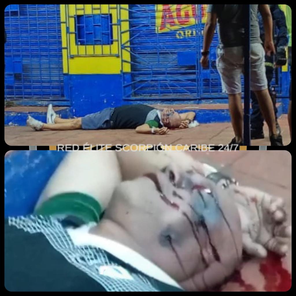 Noticosta's tweet image. Atención en la avenida Circunvalar con carrera 10, barrio la Sierrita (Barranquilla) hallan cuerpo sin vida y con impactos de arma de fuego. La víctima fue encontrada en la zona externa de un local comercial, policía realiza investigación del caso.