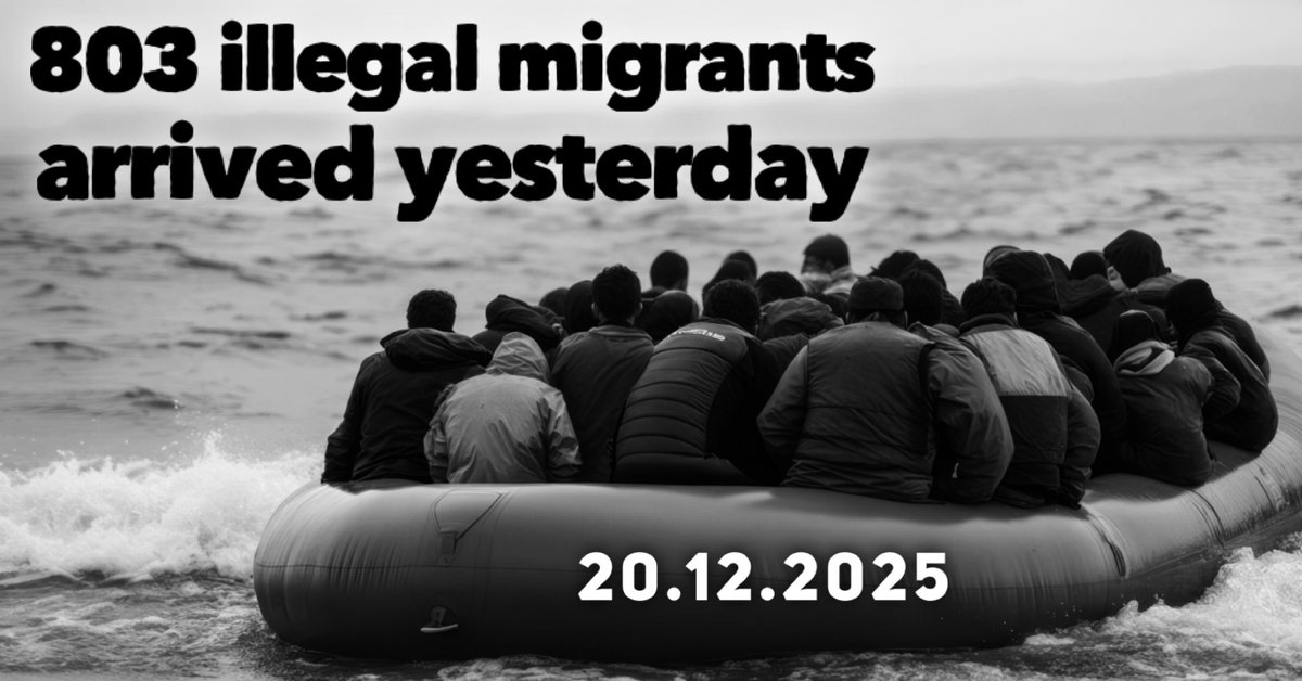 BREAKING: <a href="/Keir_Starmer/">Keir Starmer</a>’s flotilla keeps coming. 803 illegal migrants arrived yesterday. More than 41,000 have arrived this year, up 17 per cent on last year.

Under <a href="/reformparty_uk/">Reform UK</a> , those arriving illegally will be detained and deported.