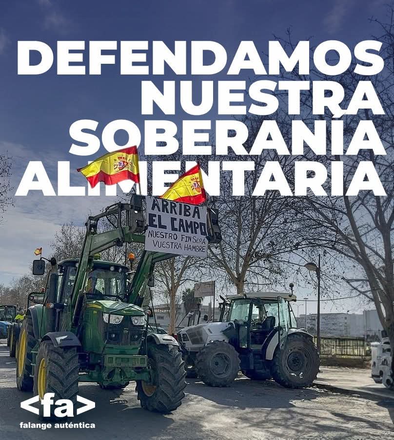 fautentica's tweet photo. Defender nuestro Sector primario es defender la soberanía de España para producir, consumir y exportar sus alimentos de calidad.
Es apoyar a los trabajadores de las zonas rurales, que mantienen vivas las tradiciones populares y cuidan del medio ambiente.

ARRIBA EL CAMPO.
ARRIBA ESPAÑA🇪🇦
#SoberaníaNacional
#SoberaníaAlimentaria