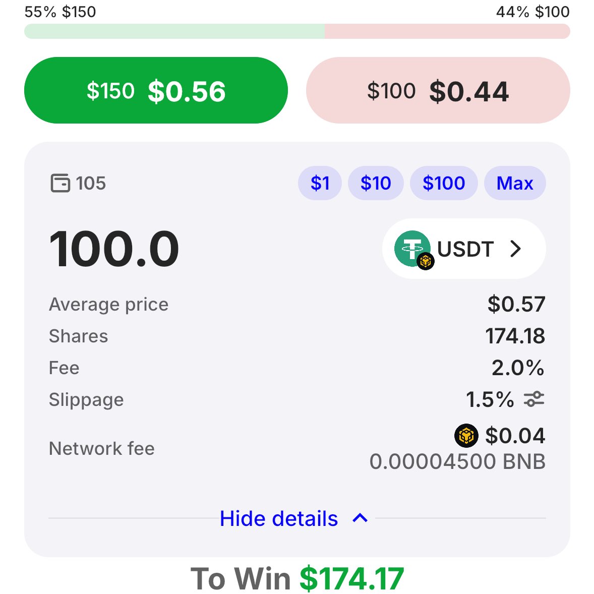 not a gambler, just trading outcomes. dropped a slip on the “which hits  first” market for $HYPE pump to $30 or dump to $19 straight inside Trust  Wallet. USDC in, AMM odds
