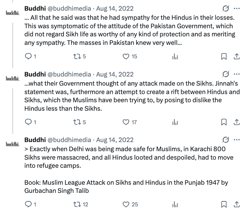 buddhimedia's tweet photo. OKAY

“All Hindus shall be driven out of Sindh like the Jews from Germany.”
- G. M. Syed

"Through terror &amp; intimidation, within the period of less than a year 12 lakhs out of 14 lakhs of Hindus in Sind have been forced to migrate to India."
- Gurbachan Singh Talib https://t.co/m6ScbcRuYq