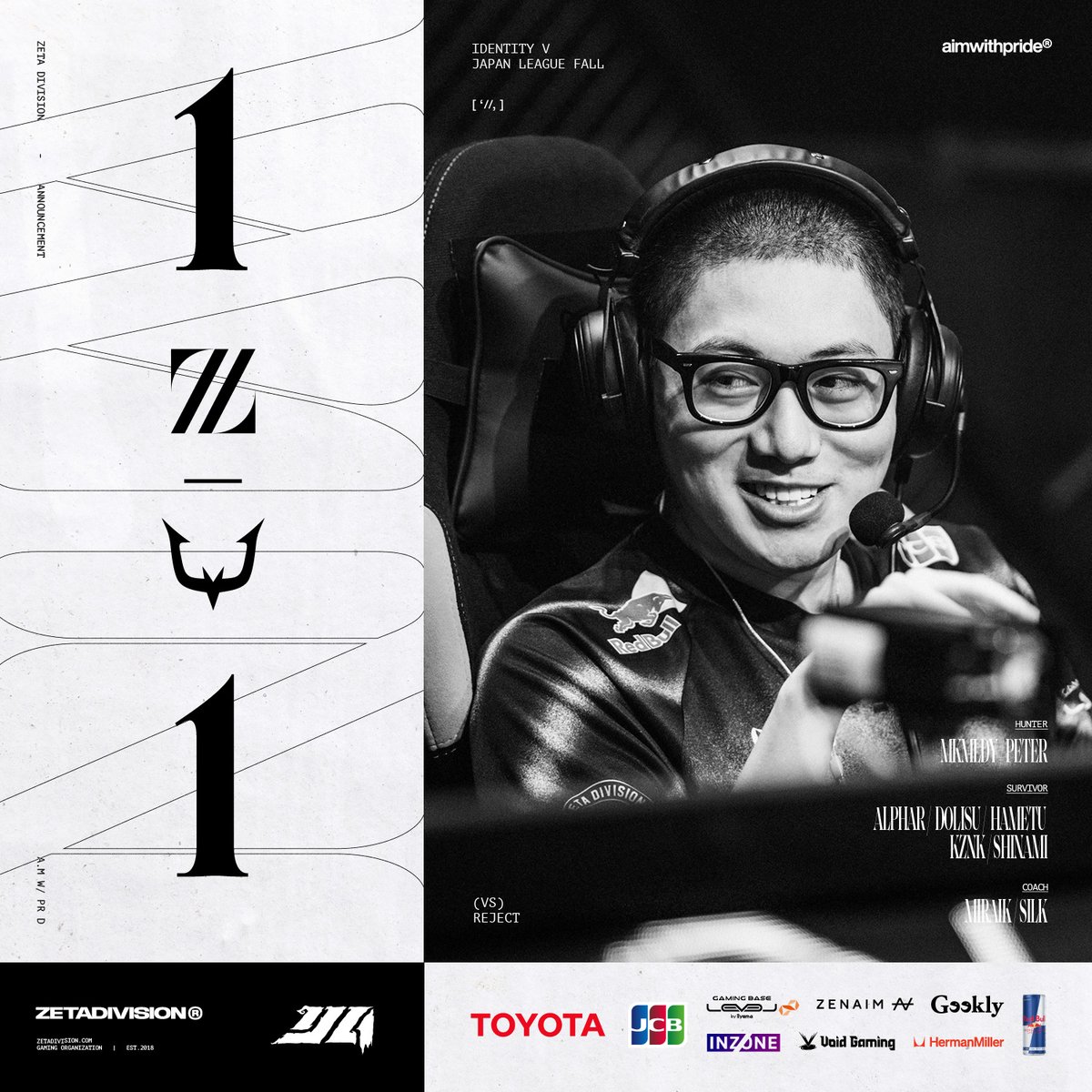 Rd.1 WIN
Rd.2 DRAW
Rd.3 DRAW
Rd.4 DRAW
Rd.5 LOSS
OT WIN

1-1 WIN🤲GGWP

積み重ねた努力と覚悟は嘘をつかない🥇

#ZETAWIN #IdentityV #第五人格冬物語 #25秋IJL決勝大阪