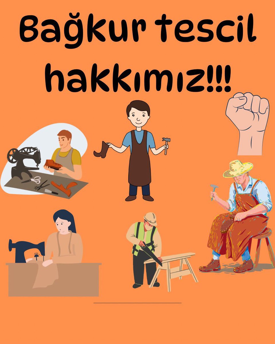 <a href="/eczserkansari/">Serkan Sarı 🇹🇷</a> ➡️ #1982_2008Arası
➡️ KANDIRILDIK!
➡️ Söz verildi, tutulmadı!
➡️ Unutulduk!
➡️ Hak gaspına uğradık!
❌ #Bağkur1479_24_25_26 #Anayasa10_60 çiğnendi
➡️ Emeklilik ve sağlık hakkımızı istiyoruz!
#BağkurTescilMağdurları
<a href="/RTErdogan/">Recep Tayyip Erdoğan</a> 
<a href="/tcbestepe/">T.C. Cumhurbaşkanlığı</a> 
<a href="/TBMMGenelKurulu/">TBMM Genel Kurulu</a> 
<a href="/MHP_Bilgi/">MHP</a>