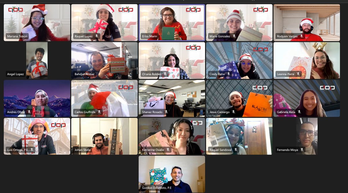 DOP_Engineering's tweet photo. This year, our team came together for a Secret Santa celebration to close out the holidays.

Even as a remote team, we shared laughs, and created meaningful moments that reflect our culture. We’re grateful for this amazing team and the memories we continue to build together. https://t.co/xT3cwXAHFr