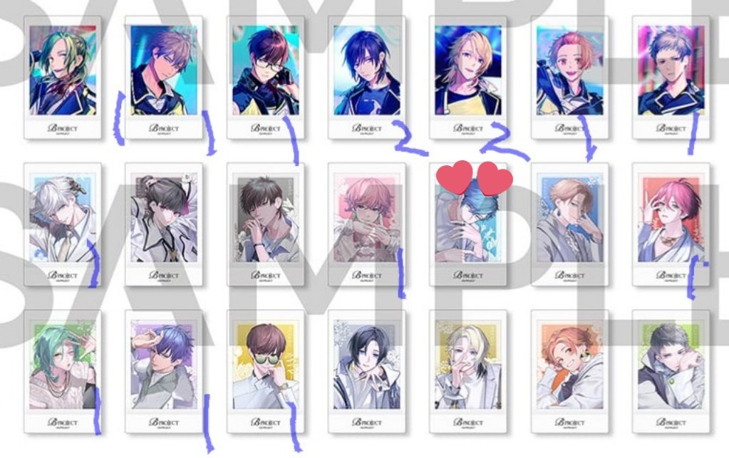 交換】Bプロ B-project 10th POP UP SHOP 10Frame チェキ 譲:画像の物