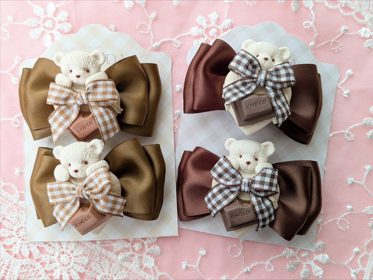 ririn☆様レア♡アラシャン瑪瑙リボン付きくまちゃん♡No.1694 15点 Kawaii☆Stars 4周年パーティー🎉ラフォーレ原宿店 ♡素敵便届きます