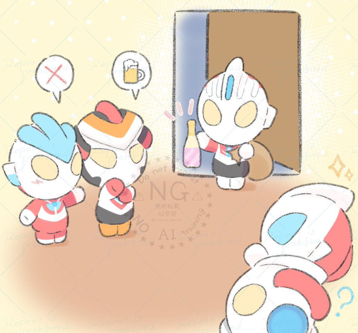 クリスマスの準備中シリーズ シャンメリーが届いたよ！ 初めて見る子も