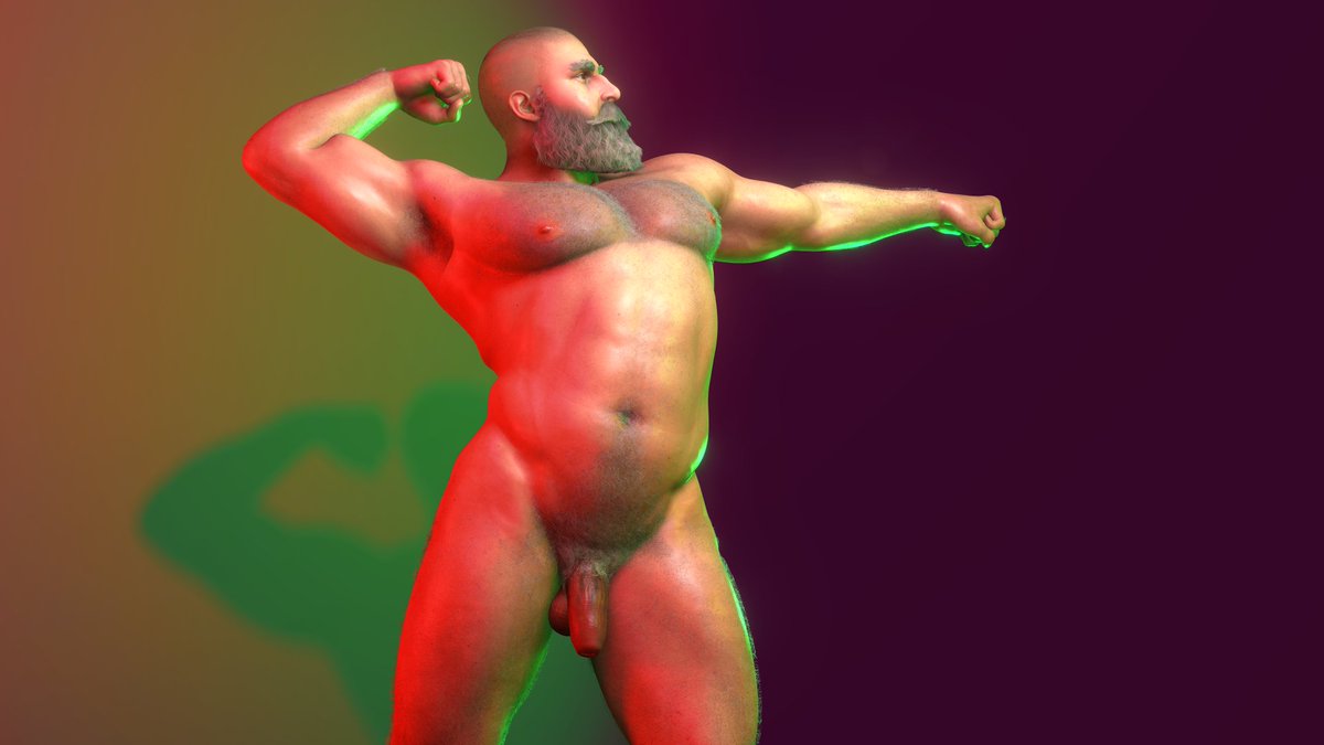scoopedvam's tweet photo. Jolly or jacked, what do you prefer? Either way he's a hoe-hoe-hoe 🎅🍆

#3d #3dcg #bara #bear #bodybuilder #christmas #gay #muscle #nsfw #santa #vam #virtamate #xmas https://t.co/YRyIyzr1rA