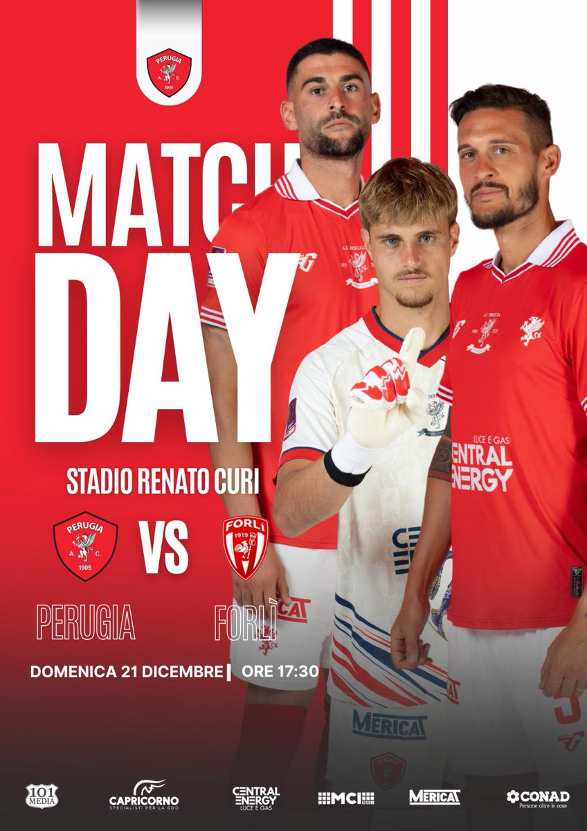 ACPerugiaCalcio's tweet photo. 💣 𝑴𝑨𝑻𝑪𝑯 𝑫𝑨𝒀 🔥
⚽️ #PerugiaForlì
⏰ 1️⃣7️⃣:3️⃣0️⃣
🏟 #Curi
📺 @SkySport @NOWTV_It
𝐕𝐀𝐌𝐎𝐒 𝐆𝐑𝐈𝐅𝐎! ⚪️🔴
#vamosgrifo #PERFOR @seriecofficial https://t.co/22vIp0CjBU