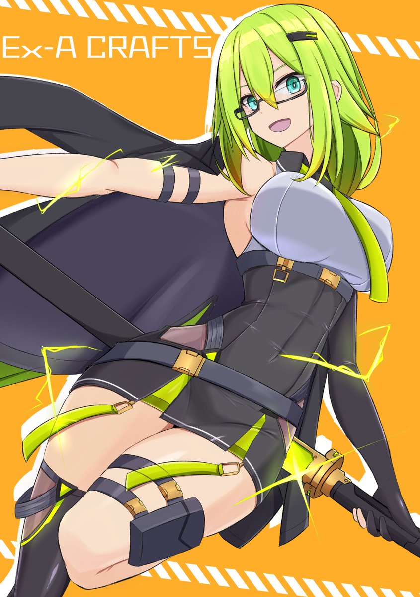 zerosetamana's tweet image. 冬コミ新刊表紙絵です！
うちの子のリーゼさんとクオンの設定画メインの本です。