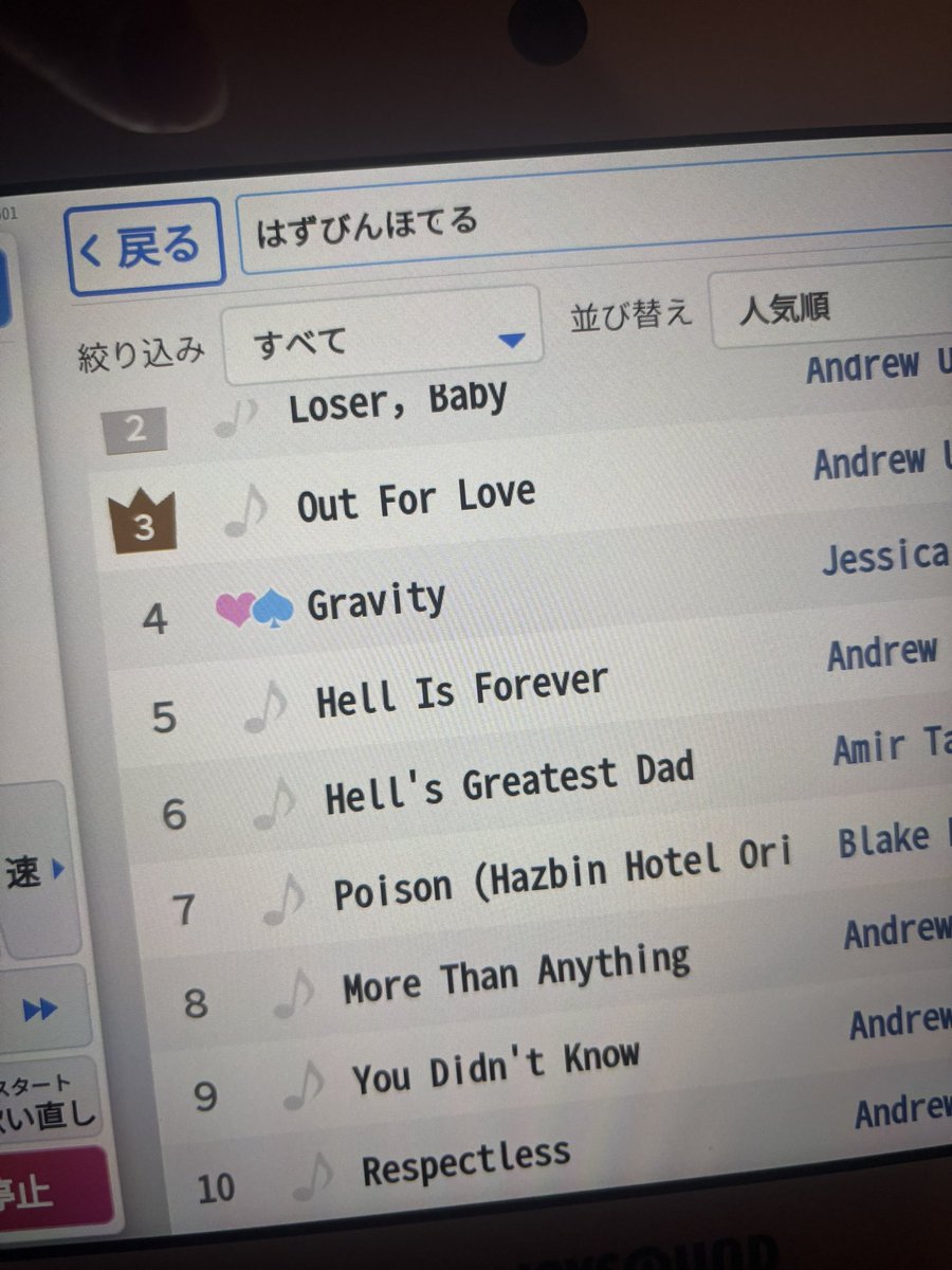 Gravityもう入ってる！！はやい！！
でもS1の曲まだ全部入ってないよ？