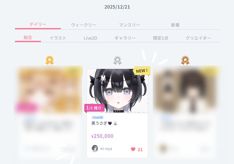 work_nime's tweet photo. ♡デイリー２位♡ https://t.co/Y6JQEKuzu0