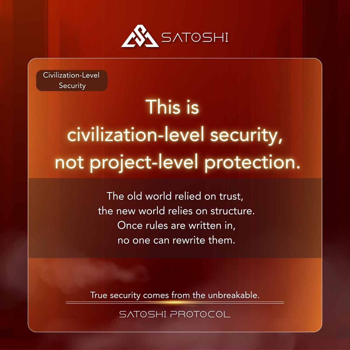 SPRDEFI's tweet image. For the first time in human history,
security no longer depends on authority 🔥

No center
No permission
No exceptions
Where power disappears,
order grows naturally ✨

——— Satoshi Protocol

#SatoshiProtocol #Decentralization #OnChainCivilization #DistributedShareholders
