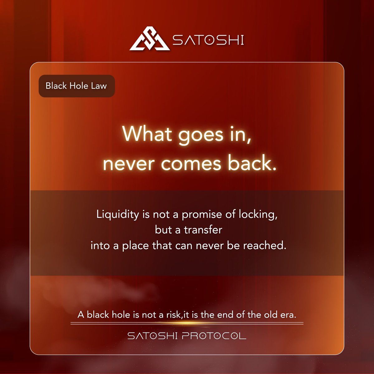 SPRDEFI's tweet image. For the first time in human history,
security no longer depends on authority 🔥

No center
No permission
No exceptions
Where power disappears,
order grows naturally ✨

——— Satoshi Protocol

#SatoshiProtocol #Decentralization #OnChainCivilization #DistributedShareholders
