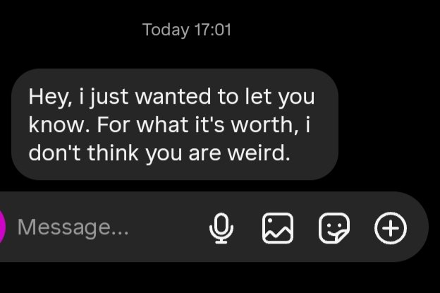 oka now I am feeling so weird