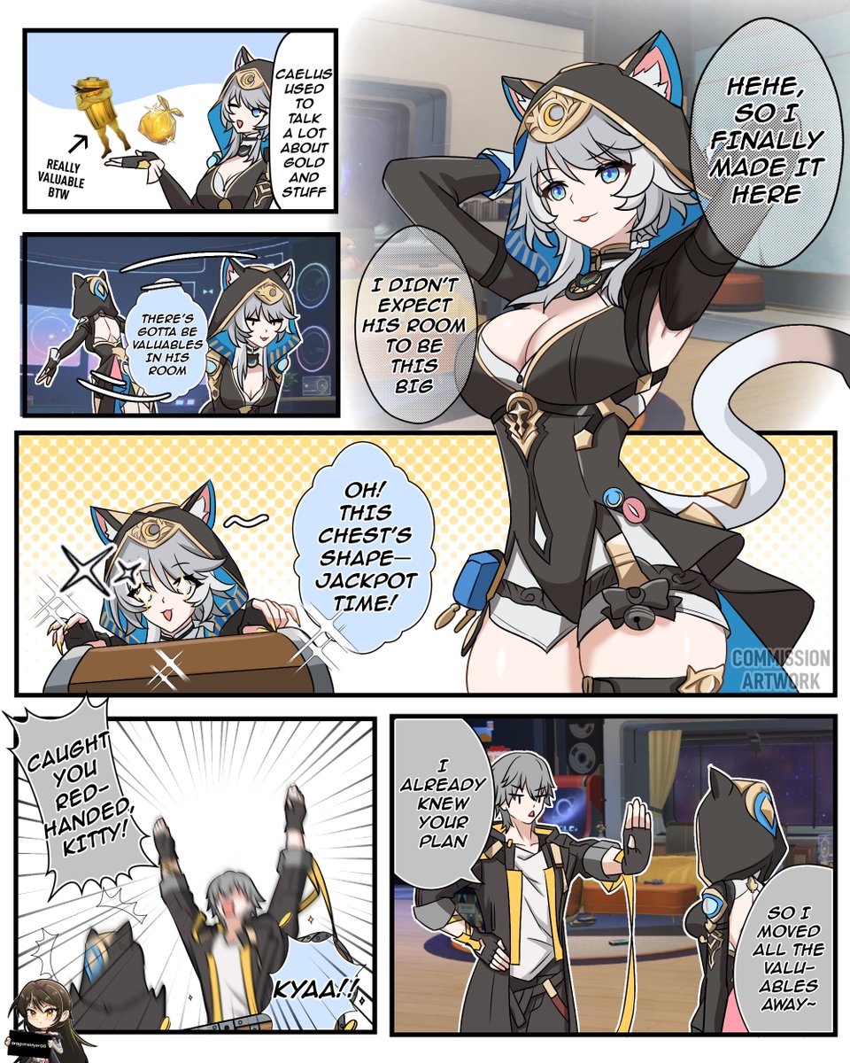 dragonslayerGGs's tweet photo. Cipher’s Little Heist
#HonkaiStaiRail #HSRFanart #HSR #Cipher https://t.co/ieY1ceIlD5