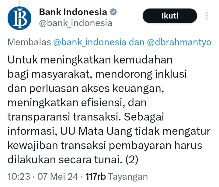 langsung dari BI 🫶🏻