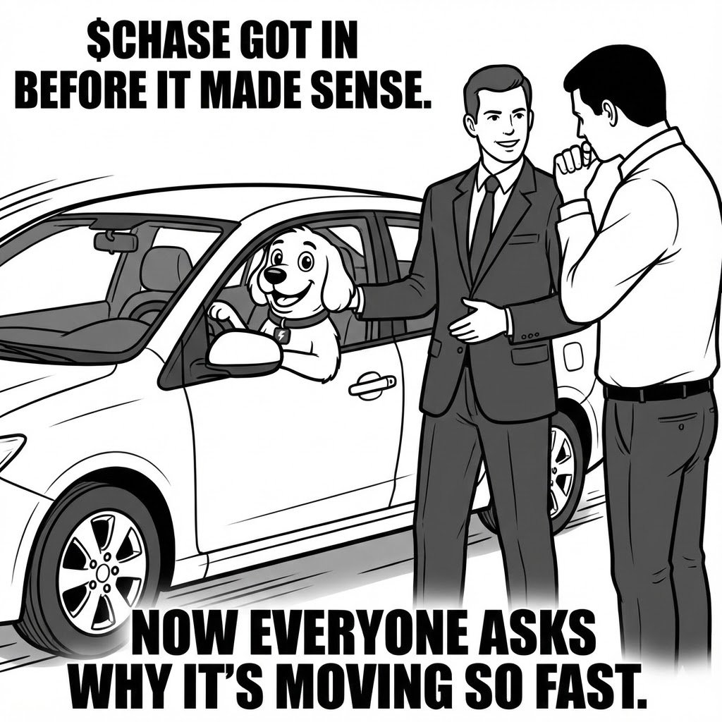 xTavar3s's tweet image. They asked for a roadmap.
@ChaseFogo just showed up.

No VC allocation. No private deals.
Just a dog, a chain that moves fast, and a token dropped straight into the hands of the people.

$CHASE isn’t about promises — it’s about participation.
You earn it by being there, using…