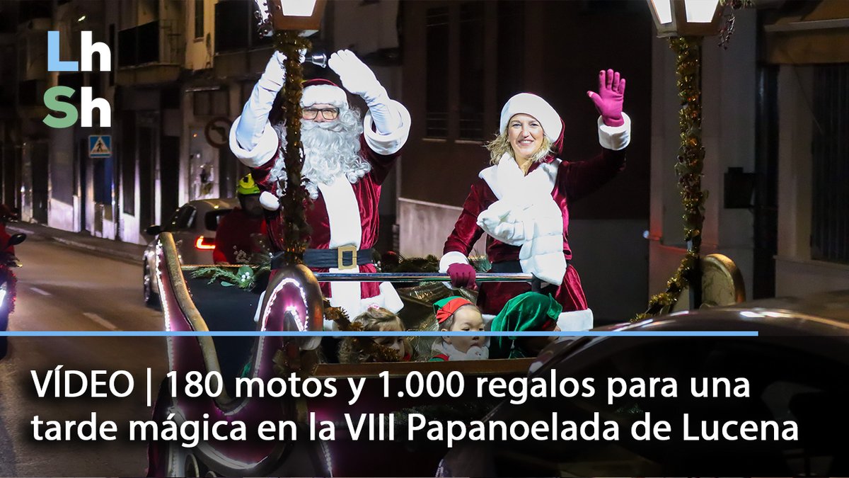 VÍDEO | Luces, motos y muchos regalos: así fue la Papanoelada de Lucena:
lucenahoy.com/ocio/video-luc… <a href="/AytoLucena/">Ayuntamiento de Lucena</a>
