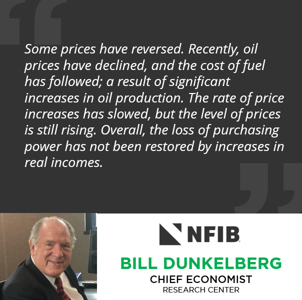 NFIB's tweet image. #NFIB Chief Economist Bill Dunkelberg published an article on the impact of inflation on #smallbusinesses. 

Read it here: ow.ly/2lLa50XLCTq
