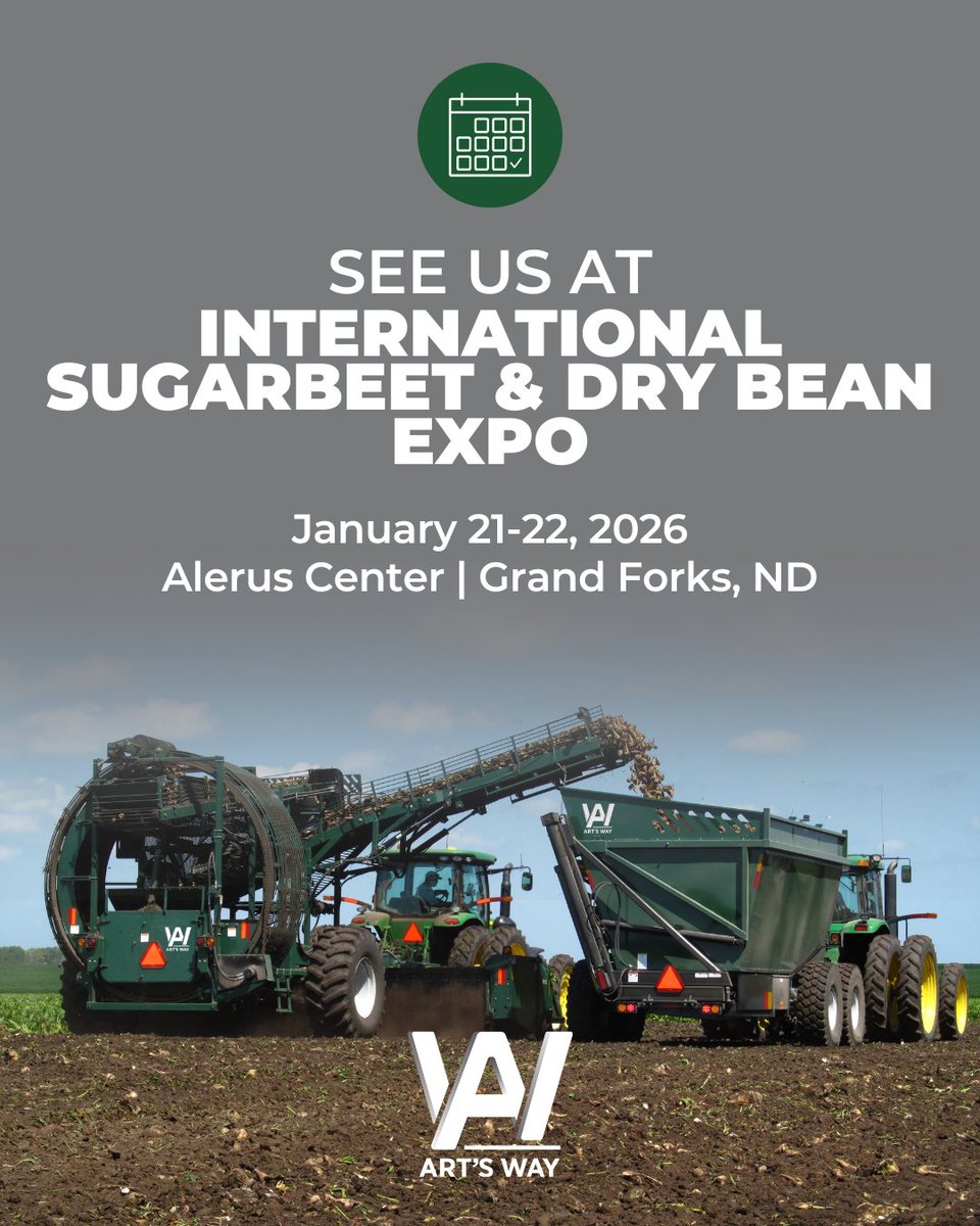 One month until the International Sugar Beet &amp; Dry Bean Expo! Join us at the Alerus Center in Grand Forks to see our updated 6812CV harvester in person.