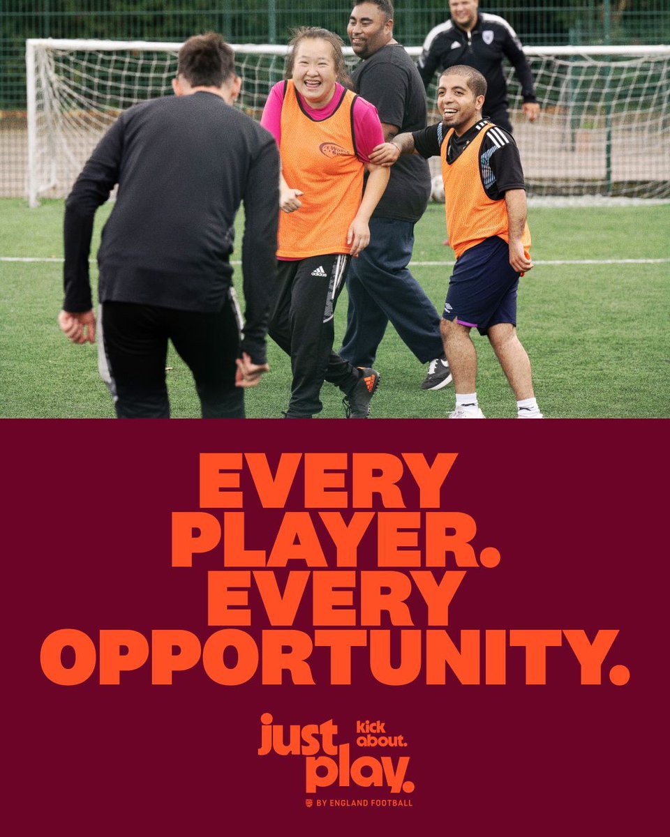 WestRidingFA's tweet image. Could you open the door to football for disabled people in your community? 

Become a Just Play disability football provider, and remove barriers for more players who just want to play the beautiful game ⬇️ 

buff.ly/RqTn4FB

#JustPlay #DisabilityFootball #KickAbout