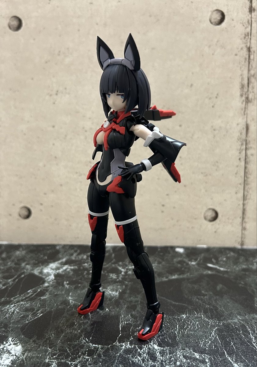 今日のブンドド 30MS ミコルル、組み立て完了。 忍者と狐を組み合わせ