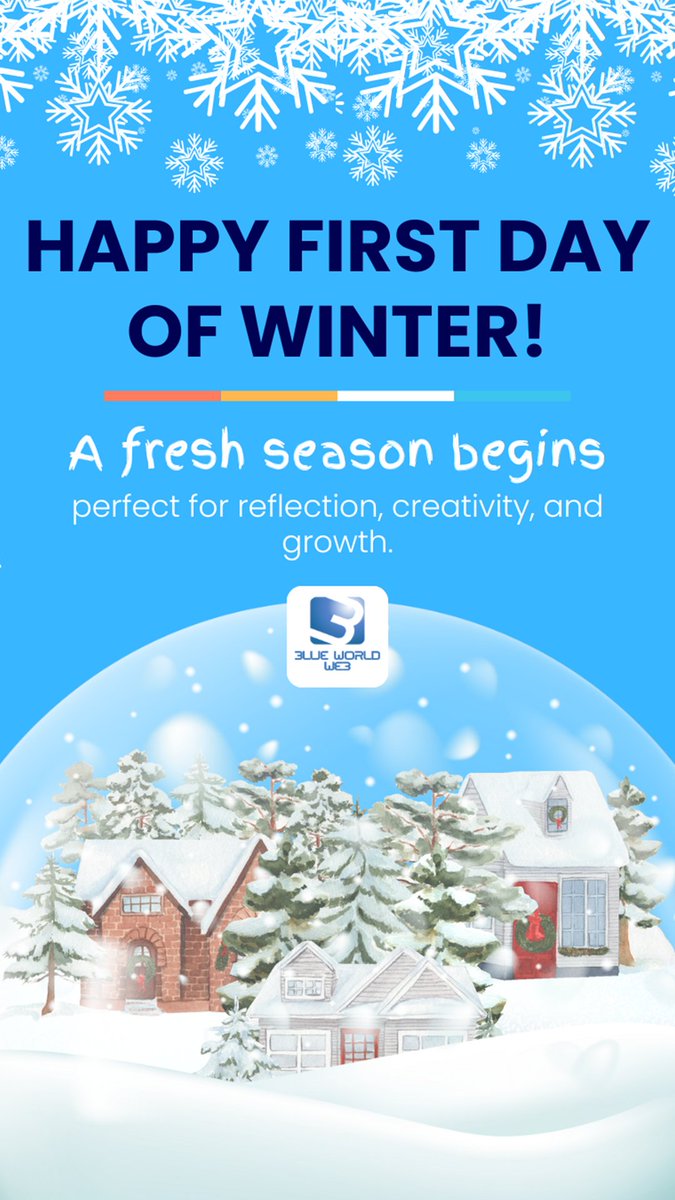 BlueWorldWeb's tweet image. ❄️ Happy First Day of Winter!

A new season is here. bringing space for reflection, creativity, and growth. Winter reminds us that quiet moments often lead to our strongest ideas.

What are you looking forward to this season? 💙

#FirstDayOfWinter #CreativeGrowth #BlueWorldWeb