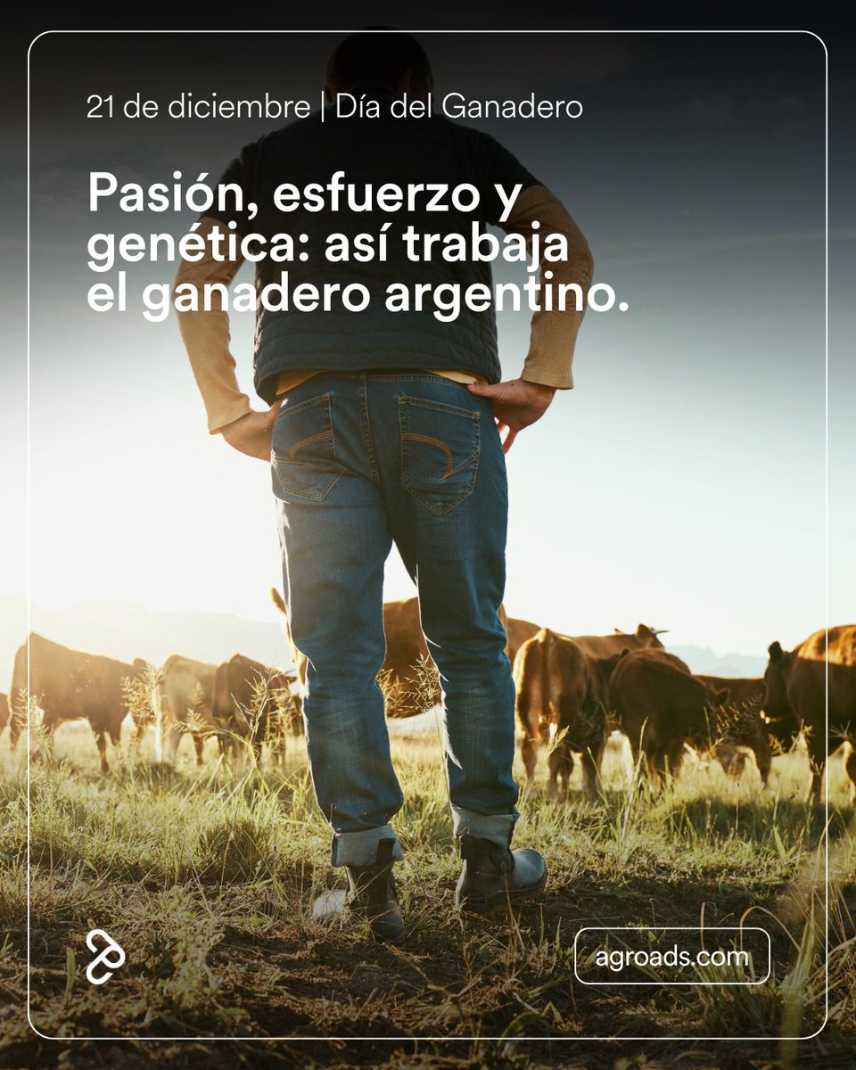 Agroads's tweet image. A quienes hacen de cada día una apuesta por la producción y la calidad...
Feliz Día del Ganadero 🐂

#Agroads #DíaDelGanadero #GanaderíaArgentina #ProducciónGanadera #CampoArgentino