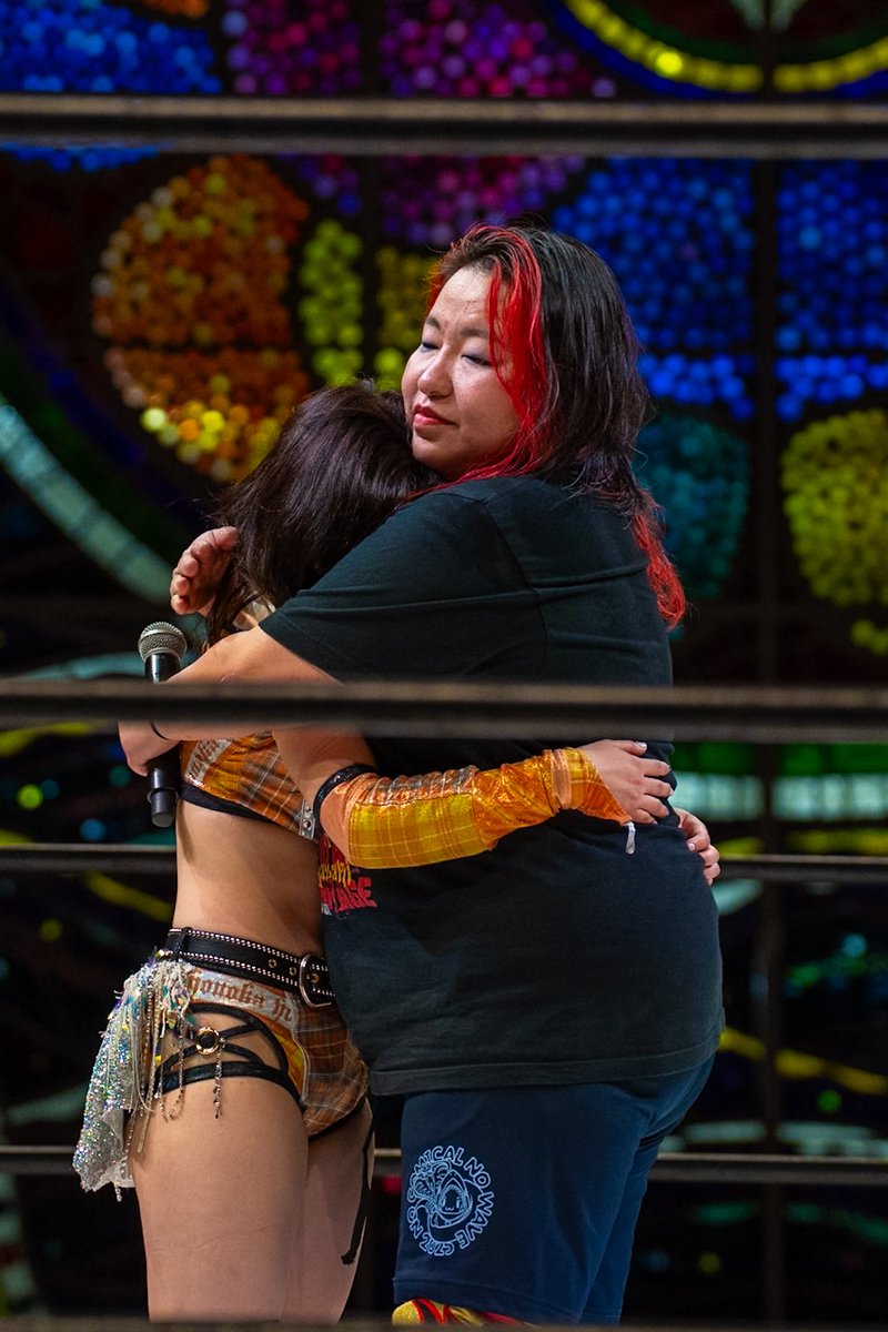 YUICH_RO's tweet photo. ルックバック2025: 9月
#wavepro 9.1
本間選手の引退ロード、炎華選手の宮崎選手へのハードコア挑戦表明を美しい会場で🥹顔で見ていた日。
#SPiCEAP
#宮崎有妃 https://t.co/WZ4LownEh4