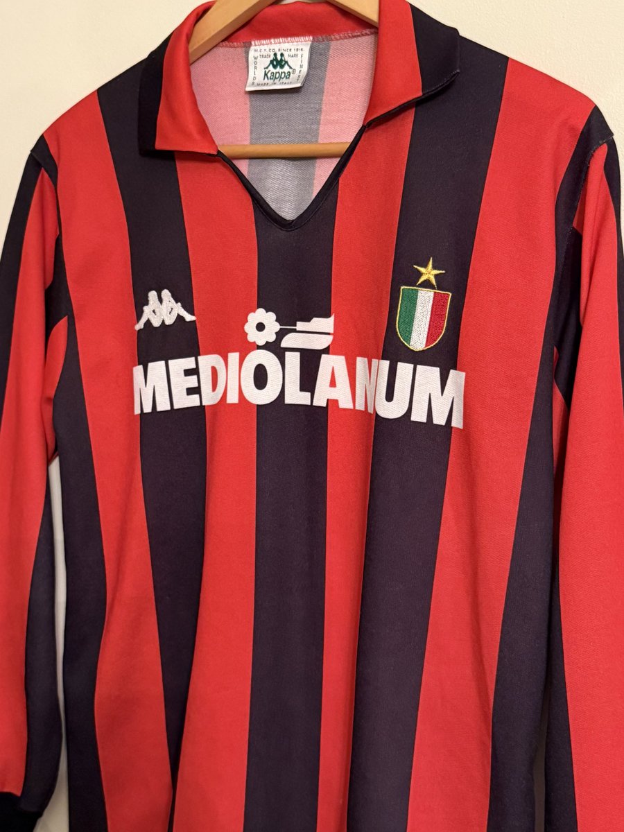 AC Milan 1988/89 home shirt 🔴⚫️ original Kappa design with the