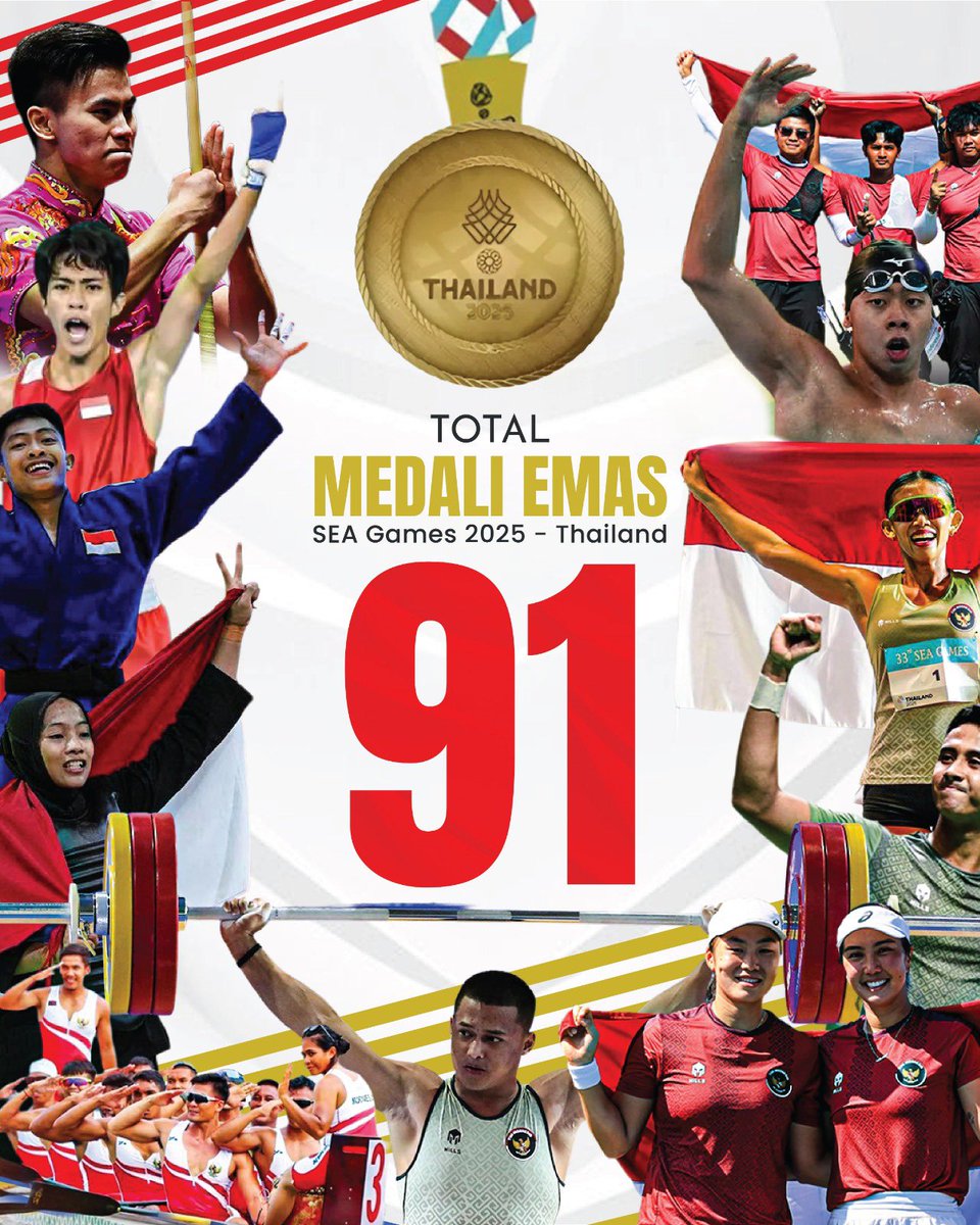 kuyangmanis_'s tweet image. keberhasilan Tim Indonesia yg berhasil raih 91 EMAS di Sea Games 2025 tak lepas dari sosok CDM Bayu Priawan Djokosoetono..
ini tuh kayak kabar bagus buat Indonesia di tengah gonjang ganjing yg tak berkesudahan.. 
Selamat buat para atlet dan official. Kalian hebat ❤️🤍🇮🇩