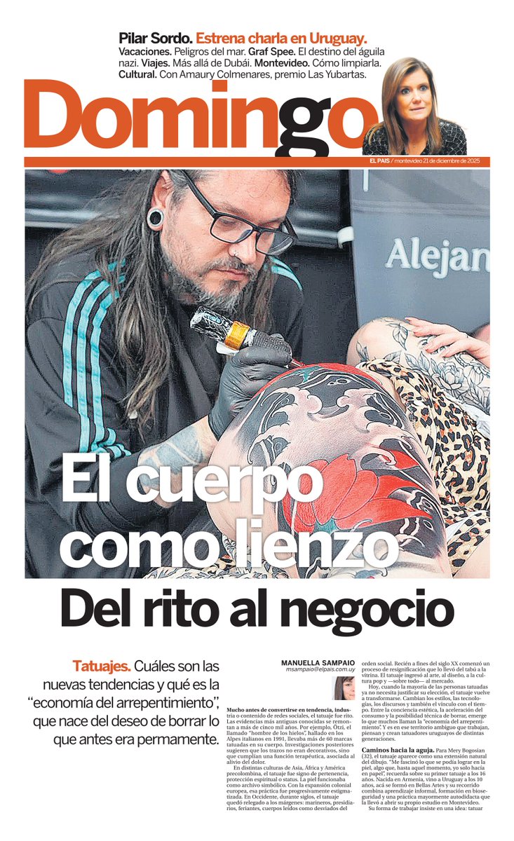 🗞️ Esta es la portada de Revista Domingo de hoy, 21 de diciembre de 2025 🔗 elpais.uy