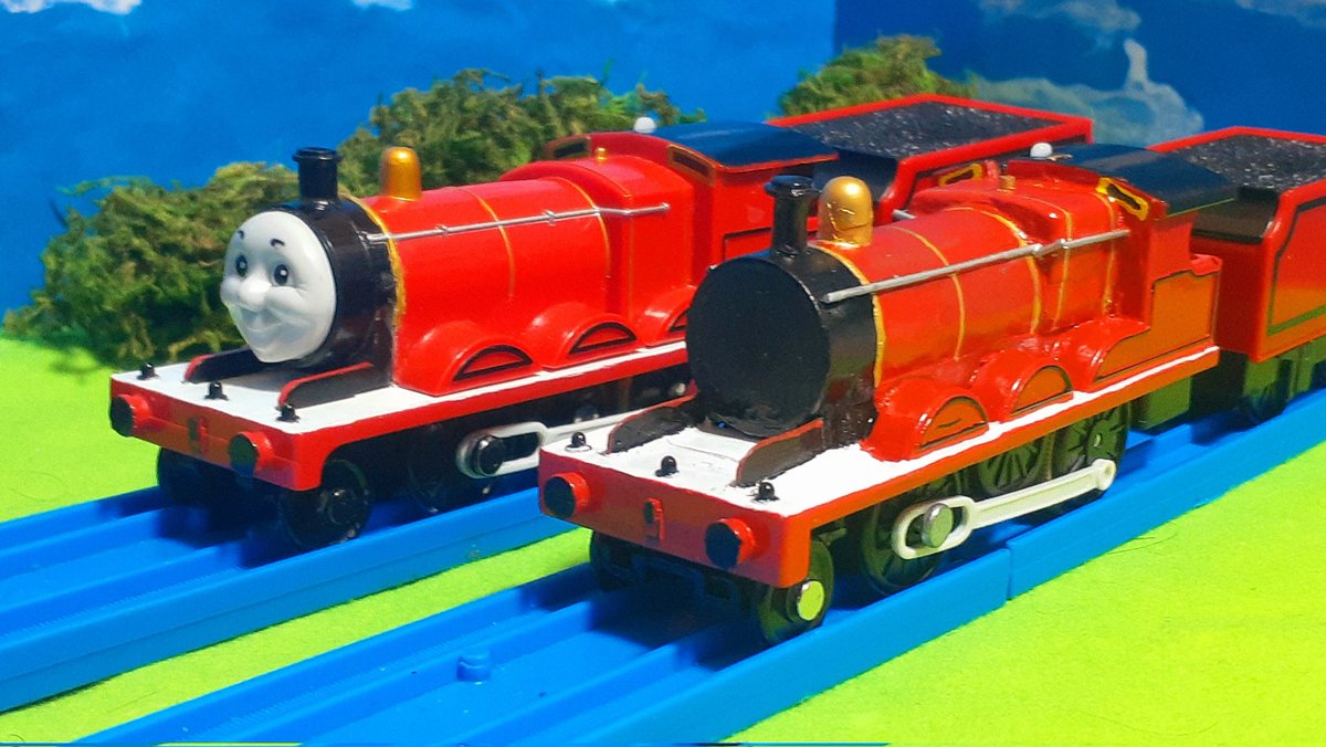 SodorEngines4's tweet image. 改造プラレール メカジェームス(ボイラー加工)
使用したボイラーはメカヘンリーから部品取りしスリムな状態で改造しました♪