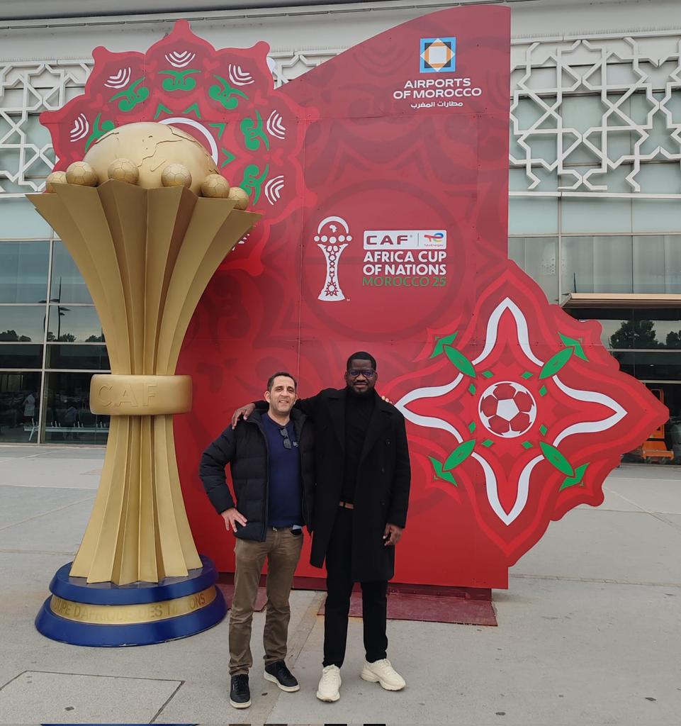 La #teamfonddevalise est bel et bien en place à Rabat 🇲🇦 pour cette #CAN2025. C'est tipar ! #MORCOM #Maroc