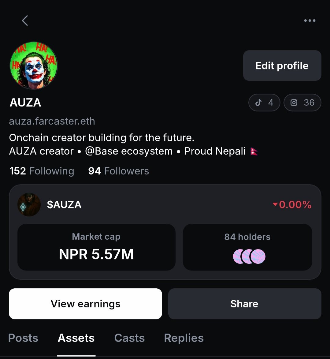 _Auza_'s tweet image. Baseapp is for everyone.
Let’s support each other and grow together 🤝
base.app/profile/0x6744…

Follow me and I’ll follow back 
goal: 250 followers before 2026 🎯

Not on @baseapp yet?
base.app/invite/friends…

Join today and be part of the onchain future