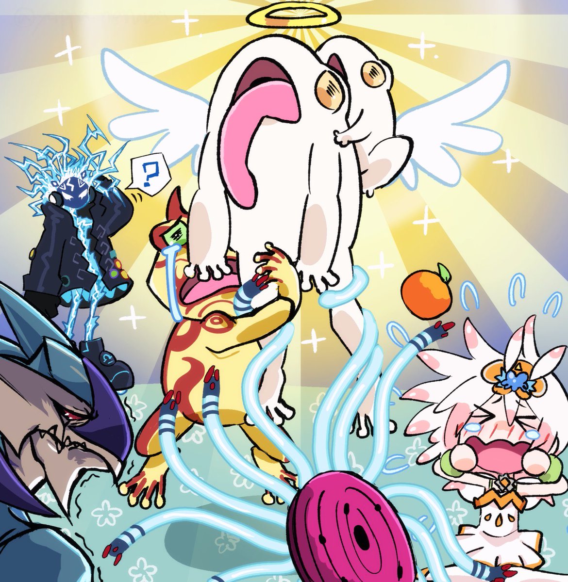 今日の改訂で見るとまた違った見え方がしてきて味がある 餅カエルおかえり！
#OCGファンアート