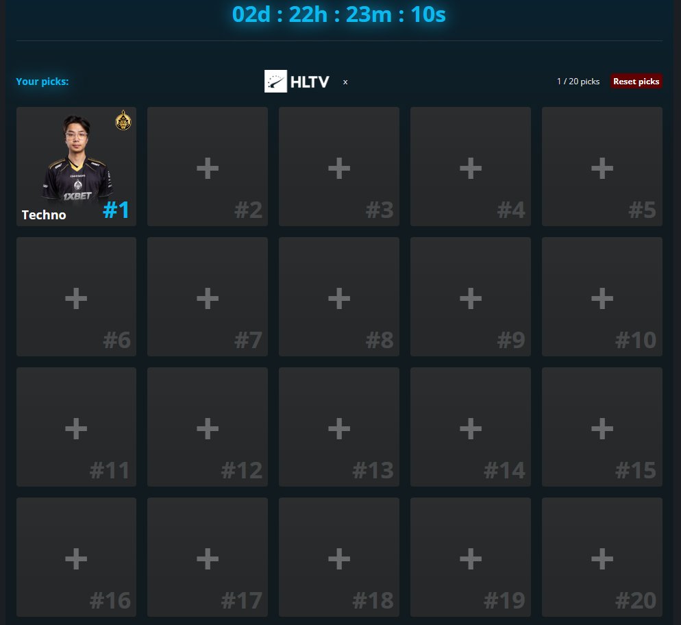 On détruit FACEIT en 400hz puis à 18h on tente les prédi du top20 HLTV

Mettez les votres en comms j'ai besoin d'inspi !

twitch.tv/Jawedcs